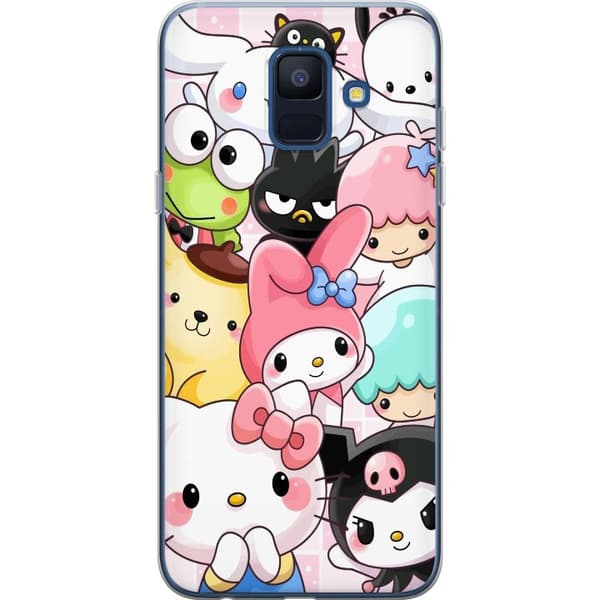 Samsung Galaxy A6 (2018) Läpinäkyvä kuori Kawaii Sanrio Crew