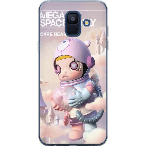 Samsung Galaxy A6 (2018) Gennemsigtig cover Mega Space Molly Care Bears Series - Share Bear Edition