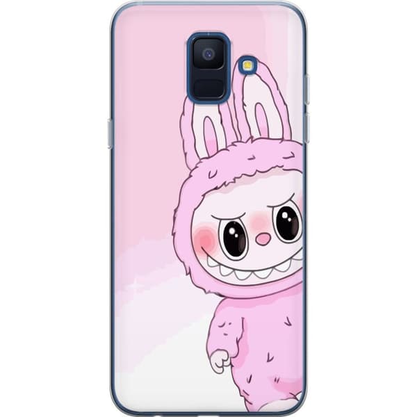 Samsung Galaxy A6 (2018) Gennemsigtig cover Labubu Kanin-serien