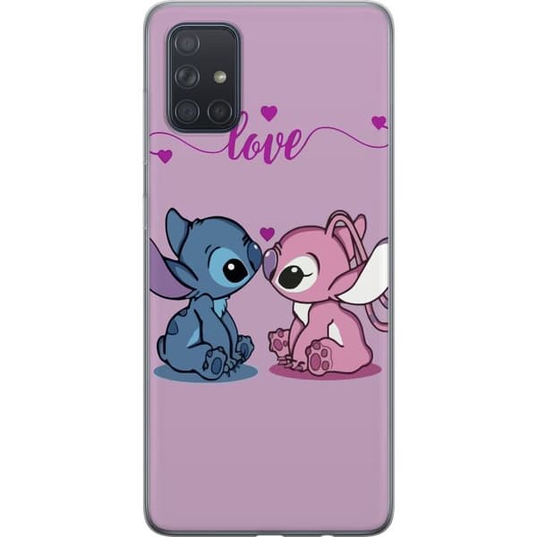 Samsung Galaxy A71 Läpinäkyvä kuori Lilo & Stitch – Angel Edition