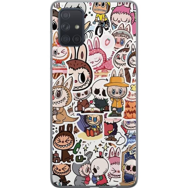 Samsung Galaxy A71 Läpinäkyvä kuori Labubu All-Stars – POP MART Erikoispainos