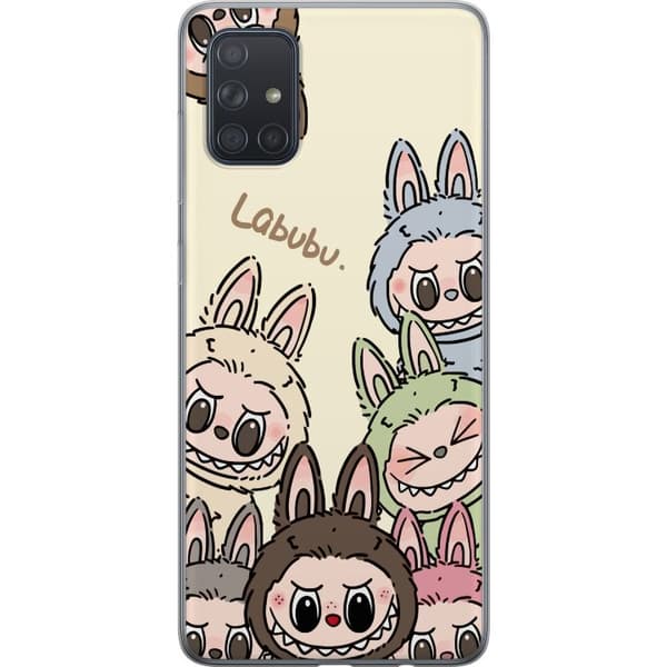 Samsung Galaxy A71 Gjennomsiktig deksel Labubu Pastel Collection