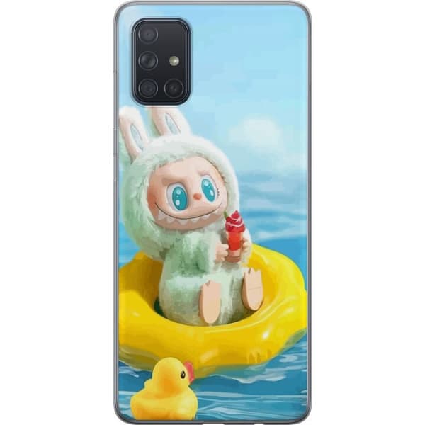 Samsung Galaxy A71 Gjennomsiktig deksel Labubu Macaron-serien