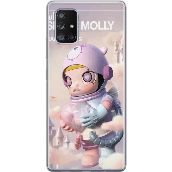 Samsung Galaxy A71 5G Läpinäkyvä kuori Mega Space Molly Care Bears Series - Share Bear Edition