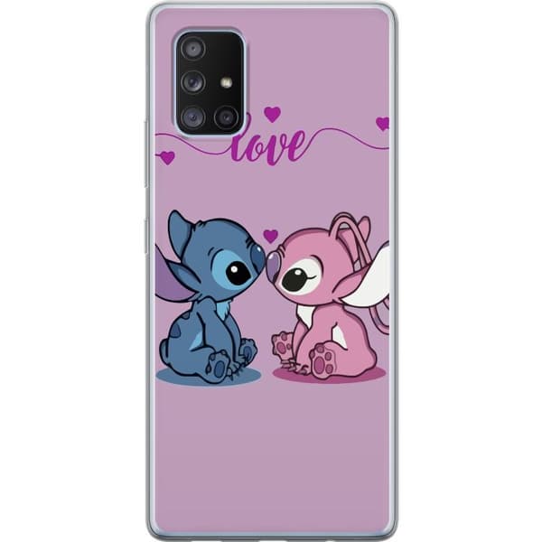 Samsung Galaxy A71 5G Läpinäkyvä kuori Lilo & Stitch – Angel Edition