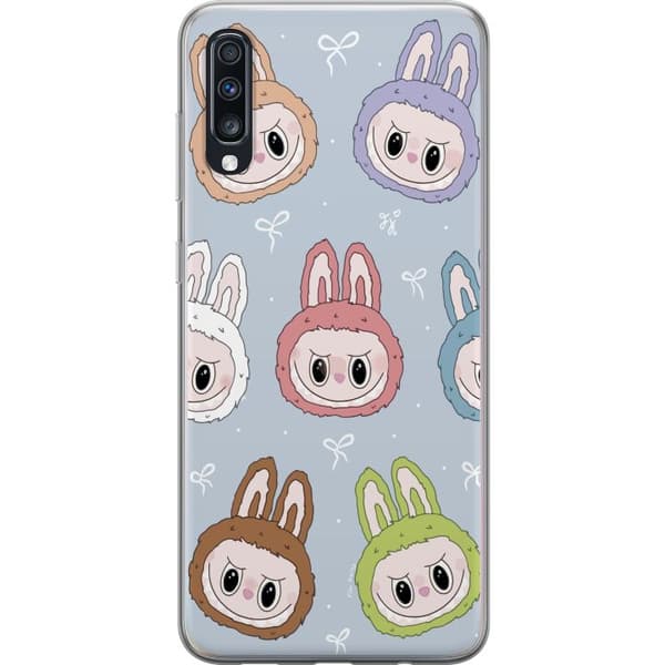 Samsung Galaxy A70 Gennemsigtig cover Pastel Labubu