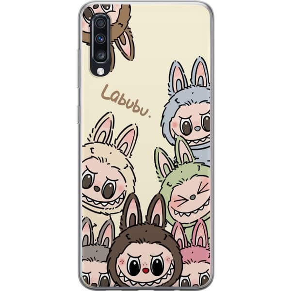 Samsung Galaxy A70 Genomskinligt Skal Labubu Pastel Collection