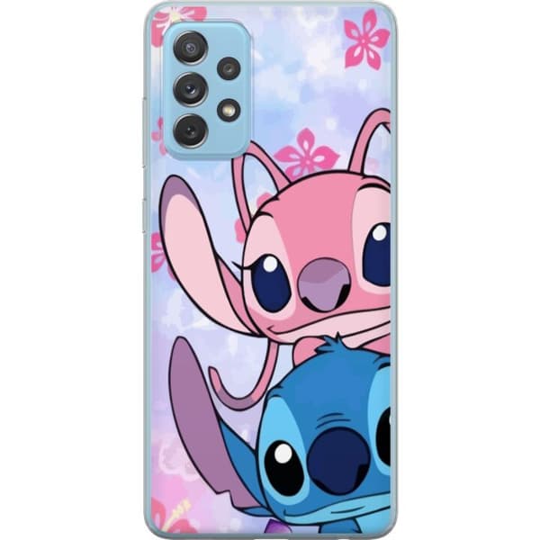 Samsung Galaxy A72 5G Läpinäkyvä kuori Stitch & Angel