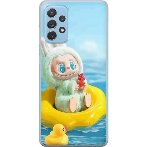 Samsung Galaxy A72 5G Gennemsigtig cover Labubu Macaron-serie