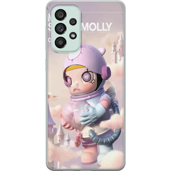 Samsung Galaxy A73 5G Gennemsigtig cover Mega Space Molly Care Bears Series - Share Bear Edition