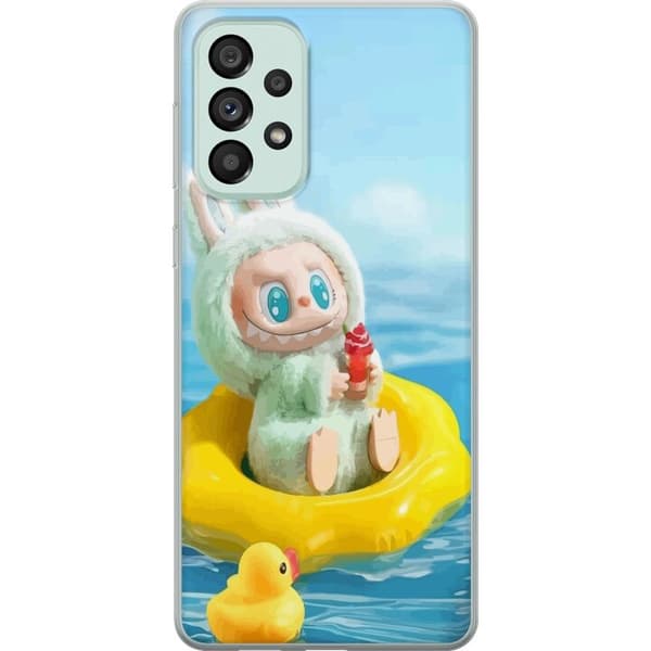 Samsung Galaxy A73 5G Läpinäkyvä kuori Labubu Macaron-sarja