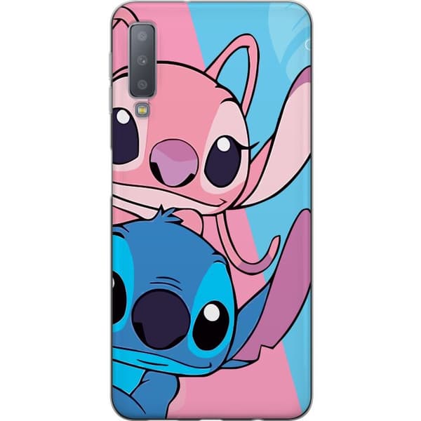 Samsung Galaxy A7 (2018) Läpinäkyvä kuori Stitch & Angel