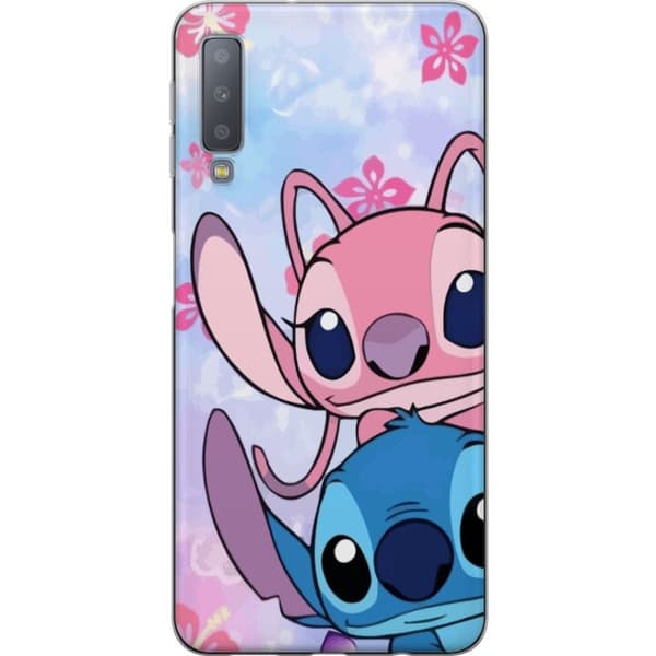Samsung Galaxy A7 (2018) Läpinäkyvä kuori Stitch & Angel