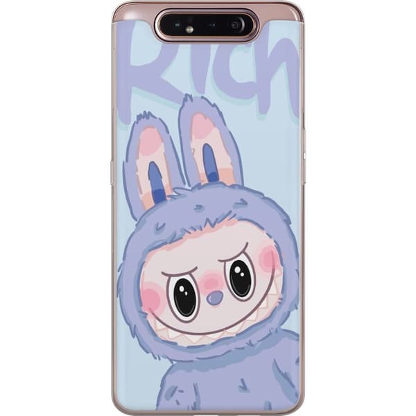 Samsung Galaxy A80 Läpinäkyvä kuori Sininen Jänis Labubu