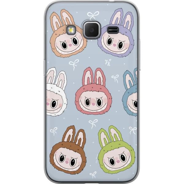 Samsung Galaxy Core Prime Gennemsigtig cover Pastel Labubu