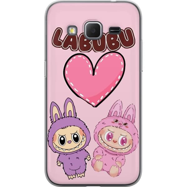 Samsung Galaxy Core Prime Gjennomsiktig deksel Labubu Pink Monster