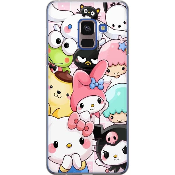 Samsung Galaxy A8 (2018) Läpinäkyvä kuori Kawaii Sanrio Crew