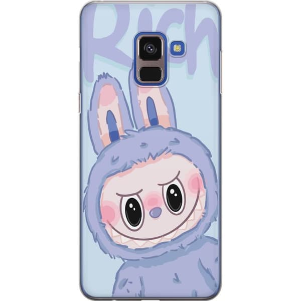 Samsung Galaxy A8 (2018) Genomskinligt Skal Blue Bunny Labubu