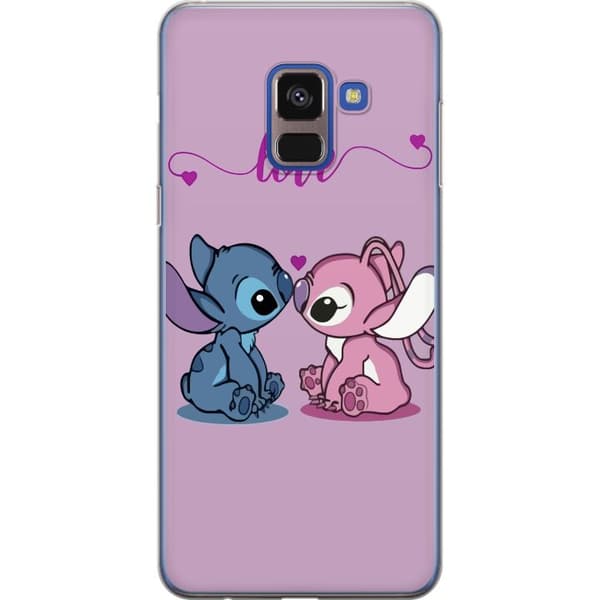 Samsung Galaxy A8 (2018) Läpinäkyvä kuori Lilo & Stitch – Angel Edition