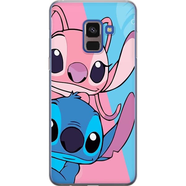 Samsung Galaxy A8 (2018) Genomskinligt Skal Stitch & Angel