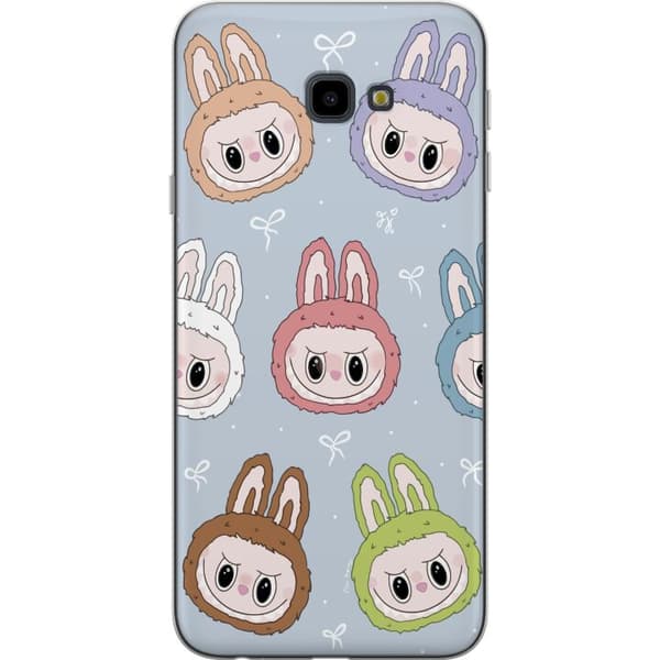 Samsung Galaxy J4+ Läpinäkyvä kuori Pastel Labubu
