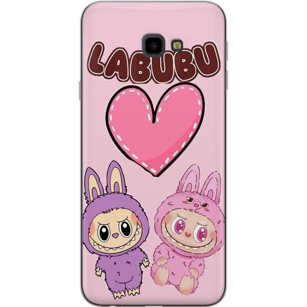 Samsung Galaxy J4+ Gjennomsiktig deksel Labubu Pink Monster