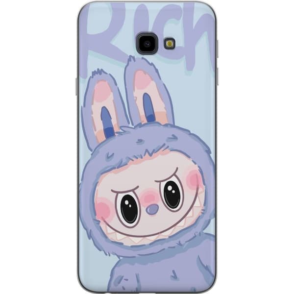 Samsung Galaxy J4+ Läpinäkyvä kuori Sininen Jänis Labubu