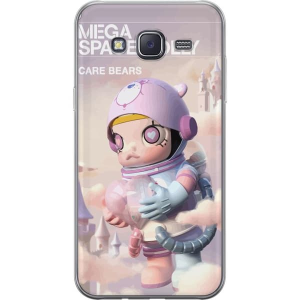 Samsung Galaxy J5 Läpinäkyvä kuori Mega Space Molly Care Bears Series - Share Bear Edition