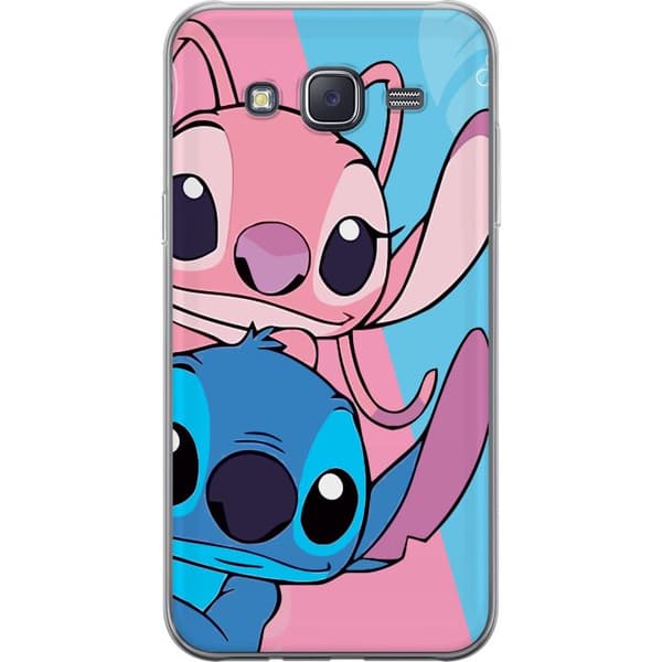 Samsung Galaxy J5 Läpinäkyvä kuori Stitch & Angel