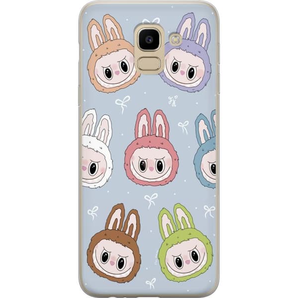 Samsung Galaxy J6 Gennemsigtig cover Pastel Labubu