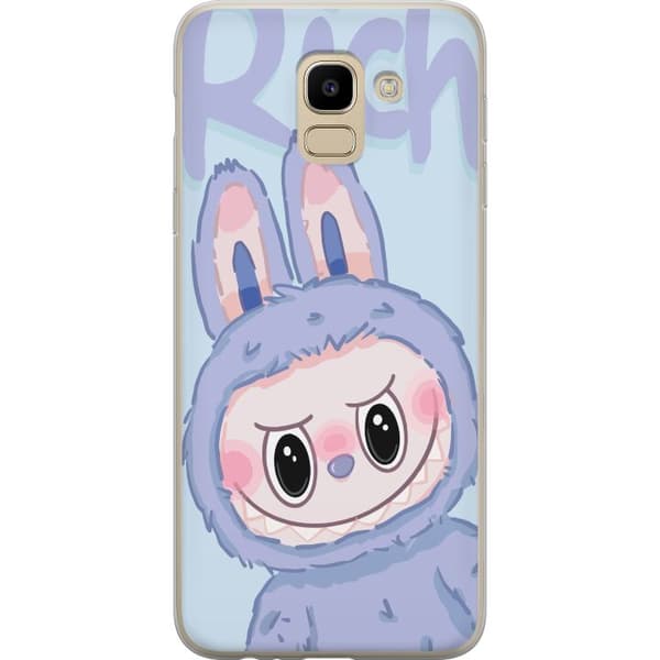 Samsung Galaxy J6 Genomskinligt Skal Blue Bunny Labubu