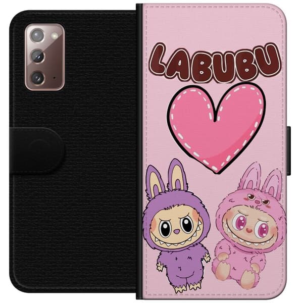 Samsung Galaxy Note20 Lommeboketui Labubu Pink Monster