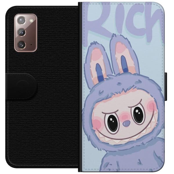 Samsung Galaxy Note20 Lommeboketui Blå Kanin Labubu