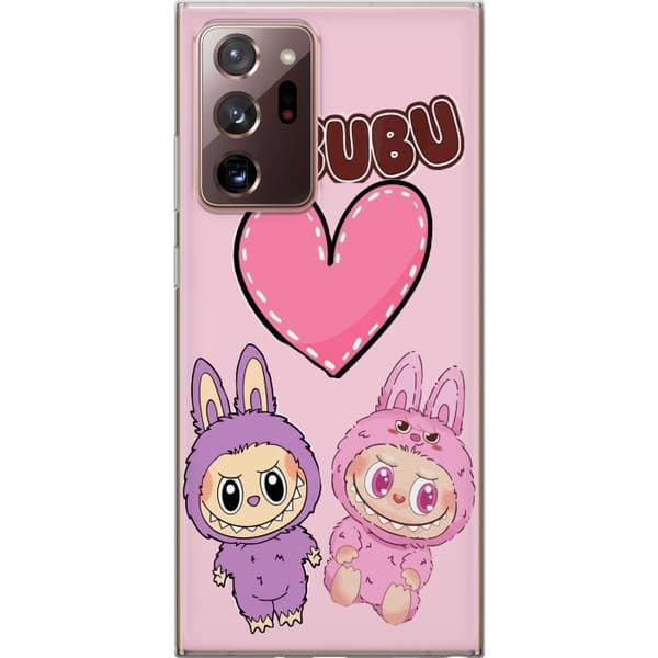 Samsung Galaxy Note20 Ultra Läpinäkyvä kuori Labubu Pink Monster