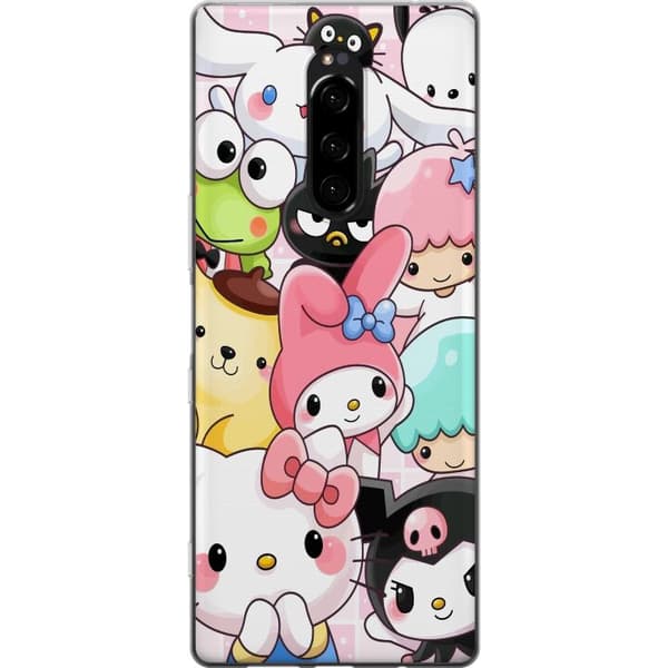Sony Xperia 1 Gennemsigtig cover Kawaii Sanrio Crew