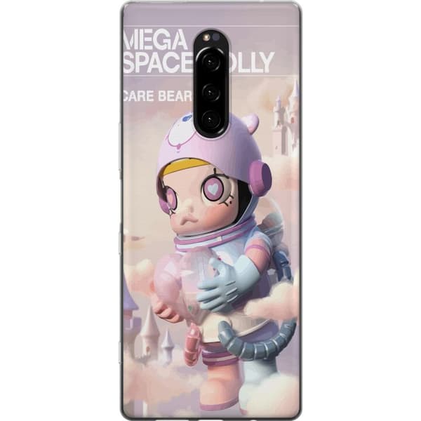 Sony Xperia 1 Läpinäkyvä kuori Mega Space Molly Care Bears Series - Share Bear Edition