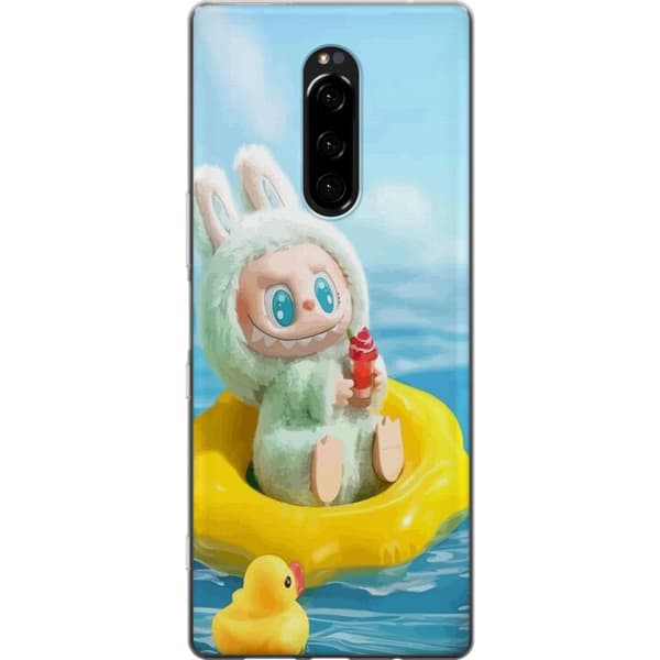 Sony Xperia 1 Gennemsigtig cover Labubu Macaron-serie