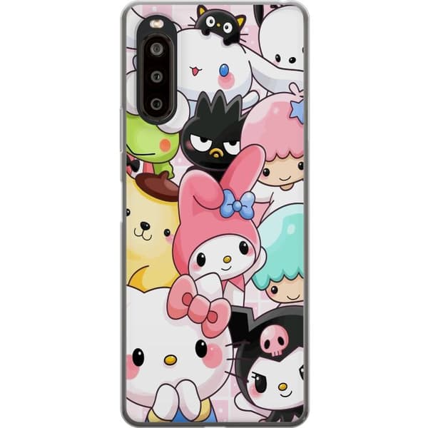 Sony Xperia 10 II Läpinäkyvä kuori Kawaii Sanrio Crew