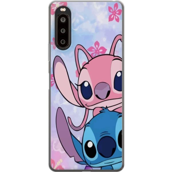 Sony Xperia 10 II Läpinäkyvä kuori Stitch & Angel