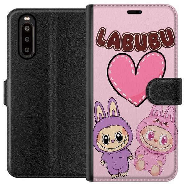 Sony Xperia 10 II Lompakkokotelo Labubu Pink Monster