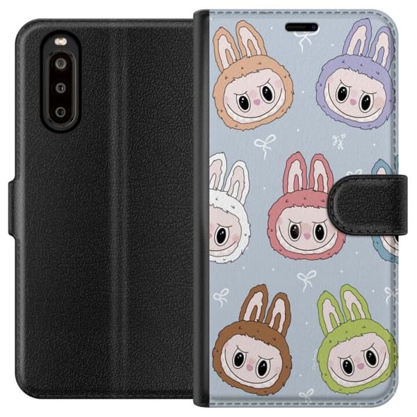 Sony Xperia 10 II Lompakkokotelo Pastel Labubu