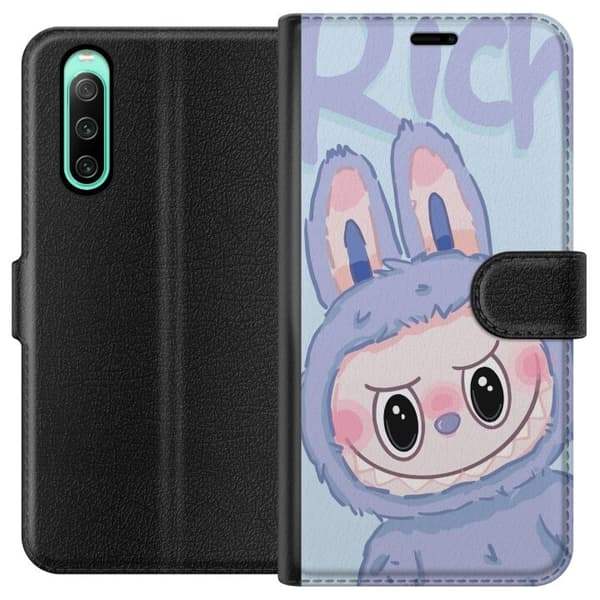 Sony Xperia 10 IV Plånboksfodral Blue Bunny Labubu