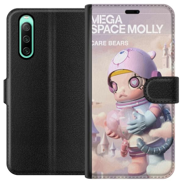 Sony Xperia 10 IV Lompakkokotelo Mega Space Molly Care Bears Series - Share Bear Edition