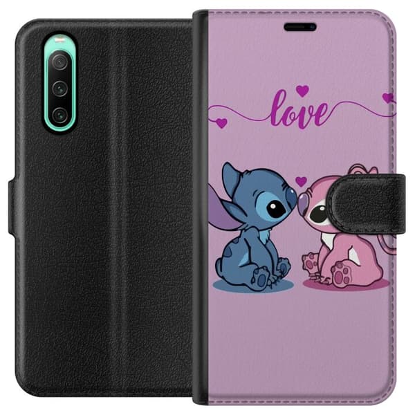 Sony Xperia 10 IV Lompakkokotelo Lilo & Stitch – Angel Edition