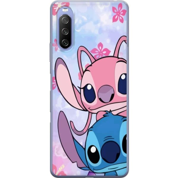 Sony Xperia 10 III Läpinäkyvä kuori Stitch & Angel