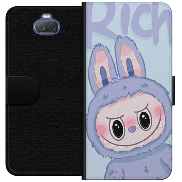 Sony Xperia 10 Plus Lompakkokotelo Sininen Jänis Labubu
