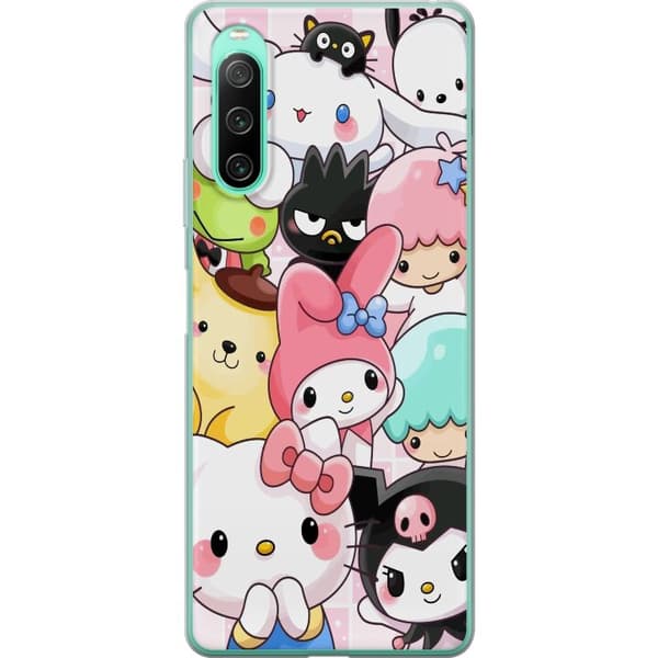 Sony Xperia 10 IV Läpinäkyvä kuori Kawaii Sanrio Crew