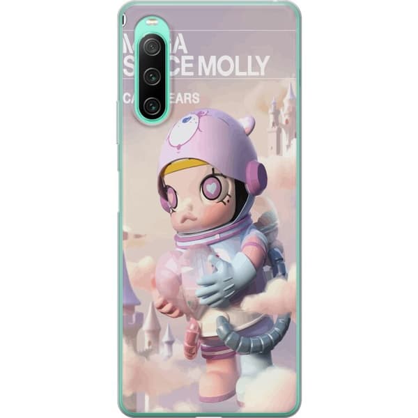 Sony Xperia 10 IV Läpinäkyvä kuori Mega Space Molly Care Bears Series - Share Bear Edition