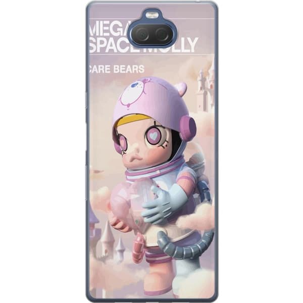 Sony Xperia 10 Plus Gennemsigtig cover Mega Space Molly Care Bears Series - Share Bear Edition