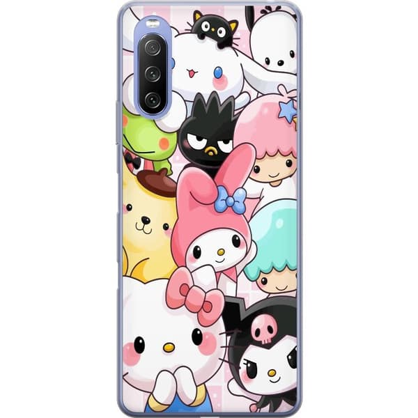 Sony Xperia 10 III Lite Läpinäkyvä kuori Kawaii Sanrio Crew